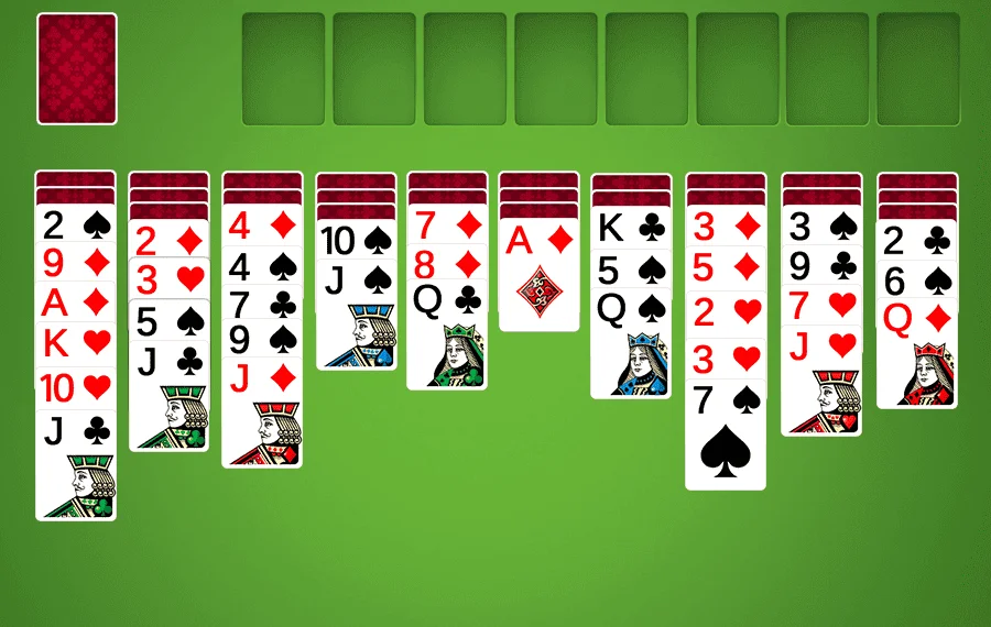 Free spider solitaire 1 suit